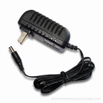 8W Power Supply with CCC Plug, 1.2m DC Cable, 100 to 240V AC Input Voltage, Measures 74 x 40 x 30mm